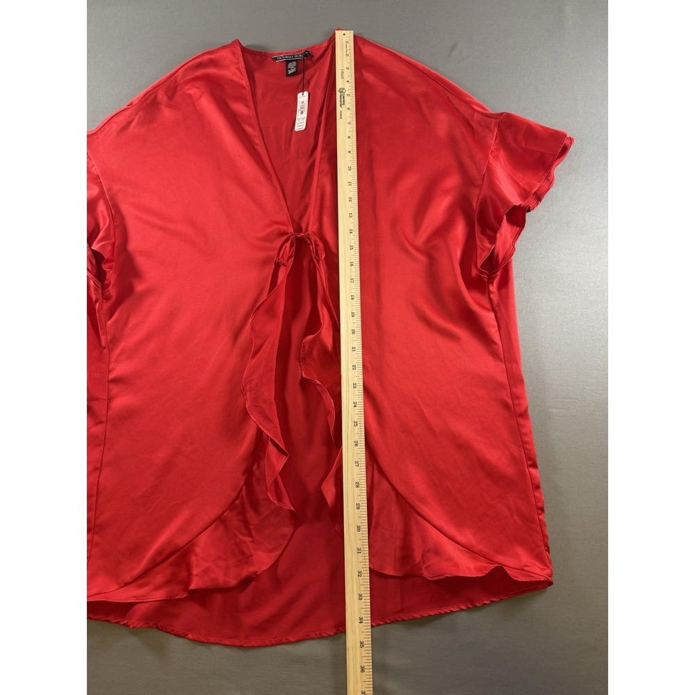 Victorias Secret LOVE Short Red Kimono Robe O/S Heart  Coquette Cover up NWT - Picture 13 of 13